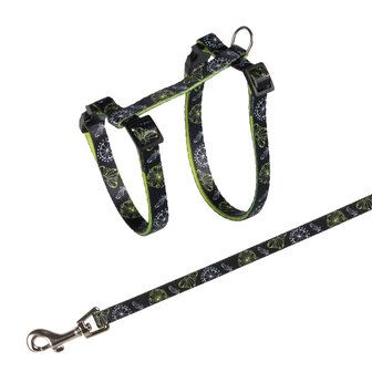Trixie kattentuig lime groen met riem