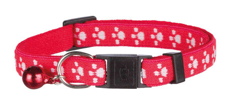 Trixie kattenhalsband rood met motief