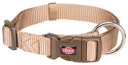 trixie nylon halsband caramel m-l