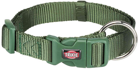 trixie halsband nylon bosgroen m-l