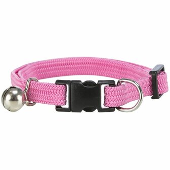 Trixie elastische kattenhalsband roze