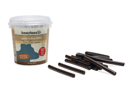 Beeztees emmer zachte vlees staven 500 gram