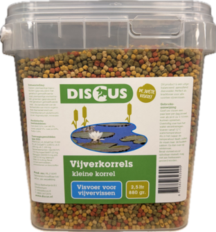 Discus vijverkorrels 3mm 2,5 liter