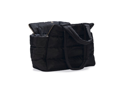 Designed by Lotte Tico hondendraagtas antraciet 42x20x35 cm &ndash; luxe hondentas open