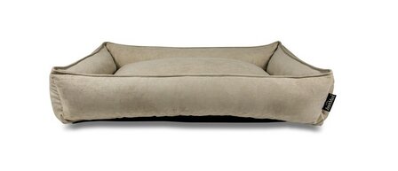 Lex en Max hondenmand Chicago Sand &ndash; orthopedische hondenmand van ribstof 120x85 cm