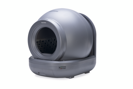Beeztees Moeza Automatische Kattenbak grijs zijkant