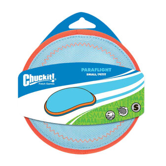 Chuckit Paraflight hondenfrisbee blauw oranje