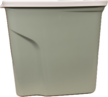 Curver voedselcontainer Misty Green bewaarton voor hondenvoer en kattenvoer met handvat 2 liter sfeer foto