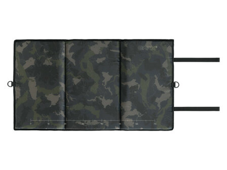 Delphin CarpMAT BANX Camo opvouwbare onthamingsmat met meetlint en 20mm dik schuim voor het veilig onthaken van vis, 90x50 cm