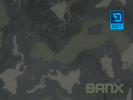 Delphin CarpMAT BANX Camo opvouwbare onthamingsmat met meetlint en 20mm dik schuim voor het veilig onthaken van vis