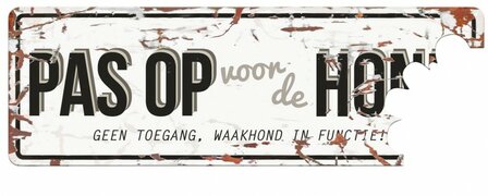 waakbord pas op voor de hond