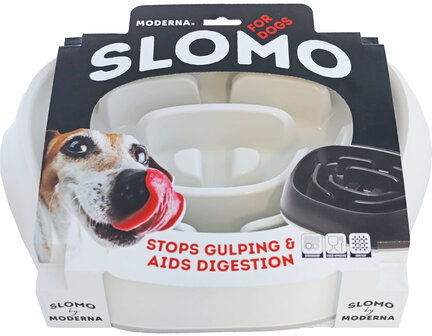 Hondenvoerbak slomo wit