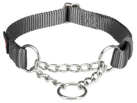 Premium correctie halsband hond grijs