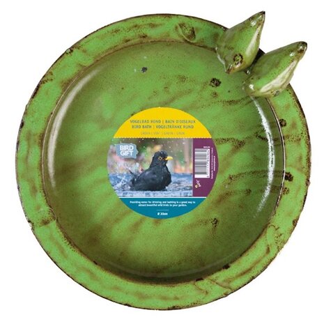 Stene waterschaal groen buitenvogels det.2
