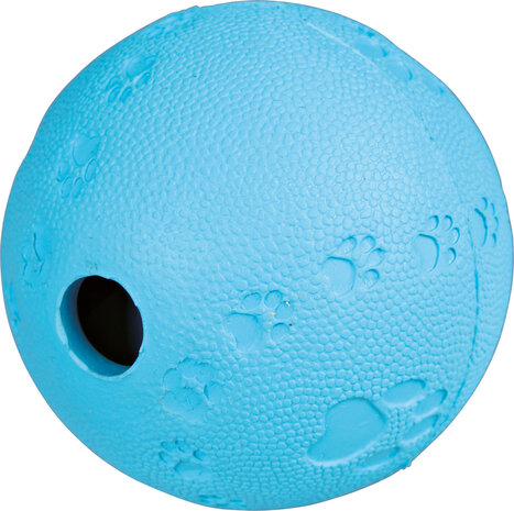 Trixie rubber snackbal 7 cm blauw
