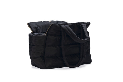 Designed by Lotte Tico hondendraagtas antraciet 42x20x35 cm &ndash; luxe hondentas open