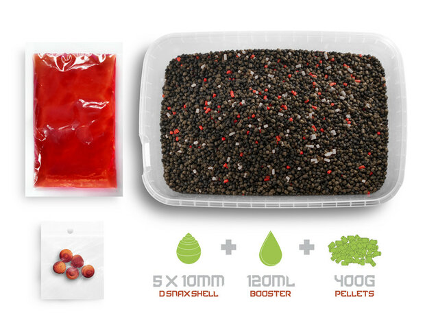 Delphin Ready & Go inhoud Pellet Box method  pellets