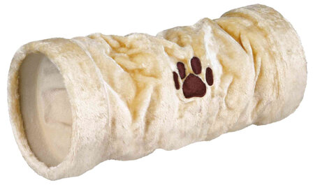 Kattentunnel beige teddy