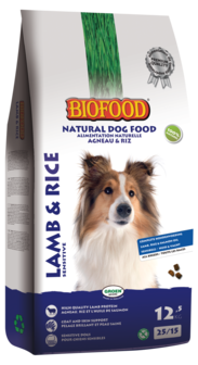 Biofood Lam en Rijst 12,5kg