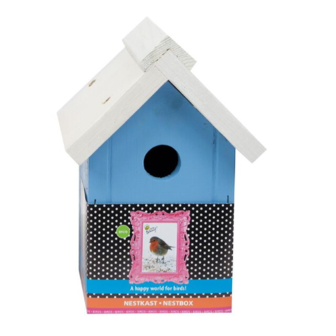 Bird Home Mezen Nestkast Blauw wit