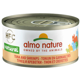 Almo Nature HFC Natural Tonijn en Garnalen 70gram