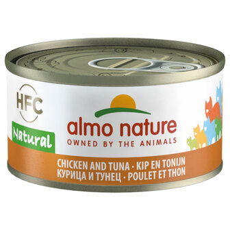 Almo Nature HFC Natural Kip en Tonijn 70gram