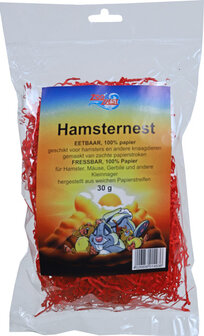 Zoobest Hamsternest 30 gram rood