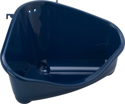 Konijnen hoektoilet Blauw groot