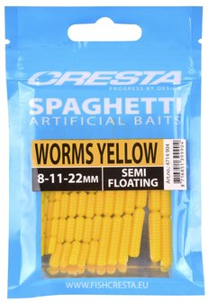 Cresta spaghetti wormen  geel