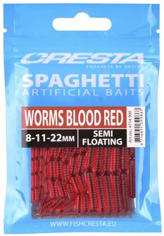 Cresta spaghetti wormen blood red