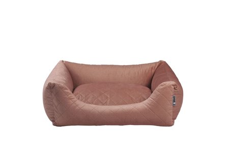 Lobbes hondenmand Velours metalic roze maat m 80 cm