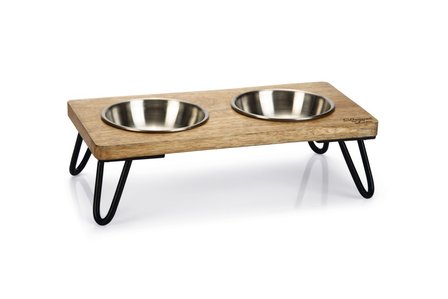 Designed by Lotte Houten Dinerset Linga kattenvoerbak det.1