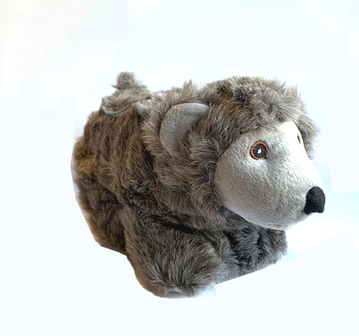 Pluche grizzly 23 cm hondenspeelgoed
