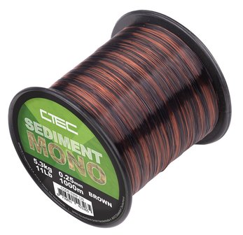 C-Tec sediment mono brown karperlijn 1000 meter