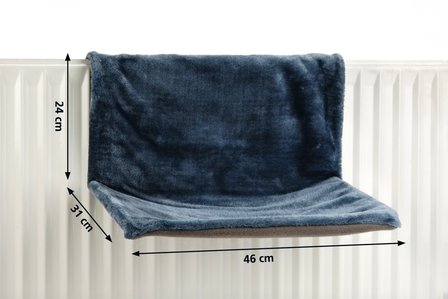 Radiator Hangmat Blauw afmetingen