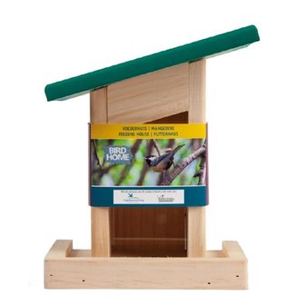 Vogelbescherming zaadfeeder met schuin dakje  det.1