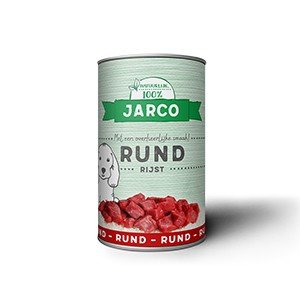 Jarco hondenvoeding blik Rund Rijst 400 gram