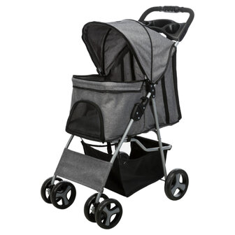 Honden Buggy Zwart grijs det.3