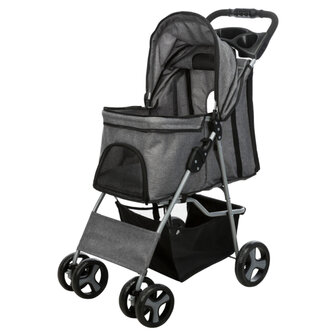 Honden Buggy Zwart grijs det.4