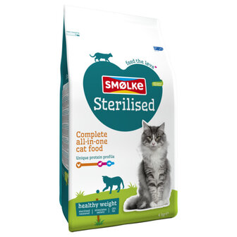 smolke kat sterilised 4 kg nieuwe verpakking