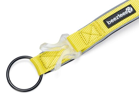 Beeztees safety gear hondenhalsband parinca geel det.4