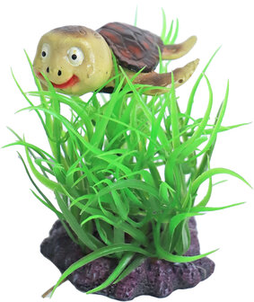 Ornament plant met schildpad det.1