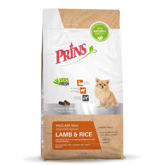 Prins ProCare Mini Lam en rijst 15 kg