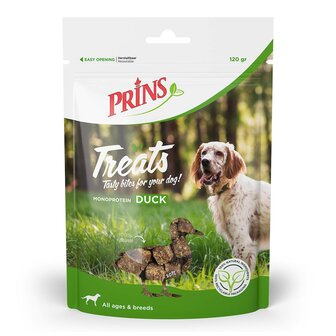 Prins treats beloningsnoepjes duck 120 gram