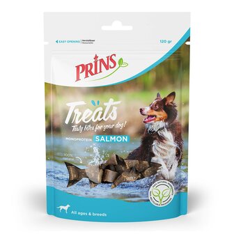 Prins treats beloningsnoepjes salmon 120 gram