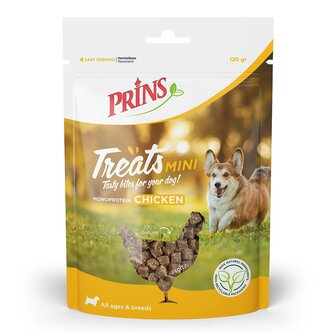 Prins treats beloningsnoepjes chicken mini 120 gram