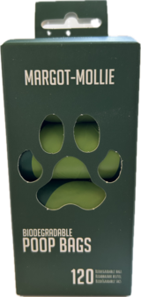 Margot-Mollie afbreekbare poepzakjes 120 stuks det.1