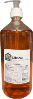 DiboZoo Zalmolie 1 liter met doseerpomp voor honden en katten &ndash; omega 3-vetzuren voor gezonde huid, vacht en gewrichten