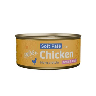 Prins Chicken soft pat&eacute; blikvoeding kat 70 gram
