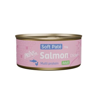 Prins Salmon soft pat&eacute; blikvoeding kat 70 gram